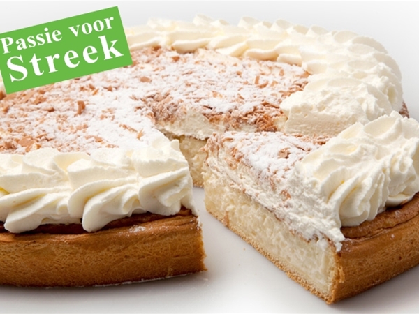 Rijstevlaai slagroom